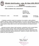 Výjádření MÚ Kraslice